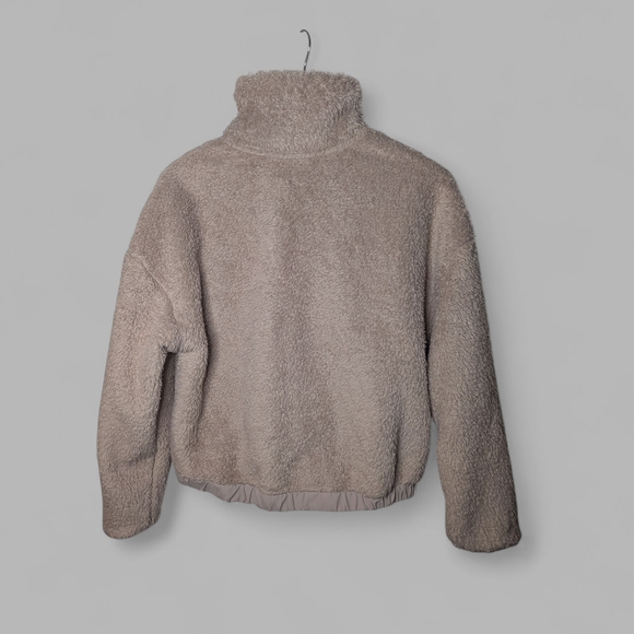 Vuori Umber Pink Sherpa Jacket Small Zip Up Coat - Picture 4 of 13